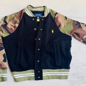 Polo Ralph Lauren Navy Jacket with Green Accents